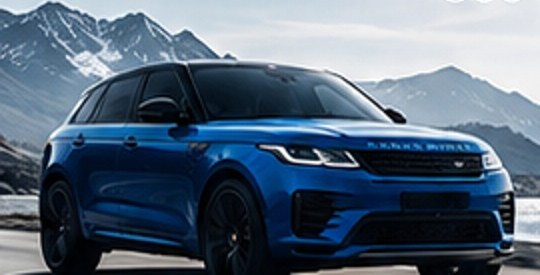 Blue SUV ready to drive